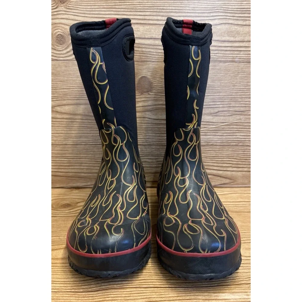 Bogs FLAME Waterproof Insulated Rain Snow Boots Big Kids Youth 4‎ EU 37